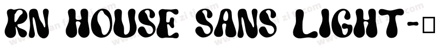 RN House Sans Light字体转换
